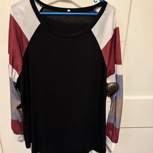 Colorblock Long Sleeve Top